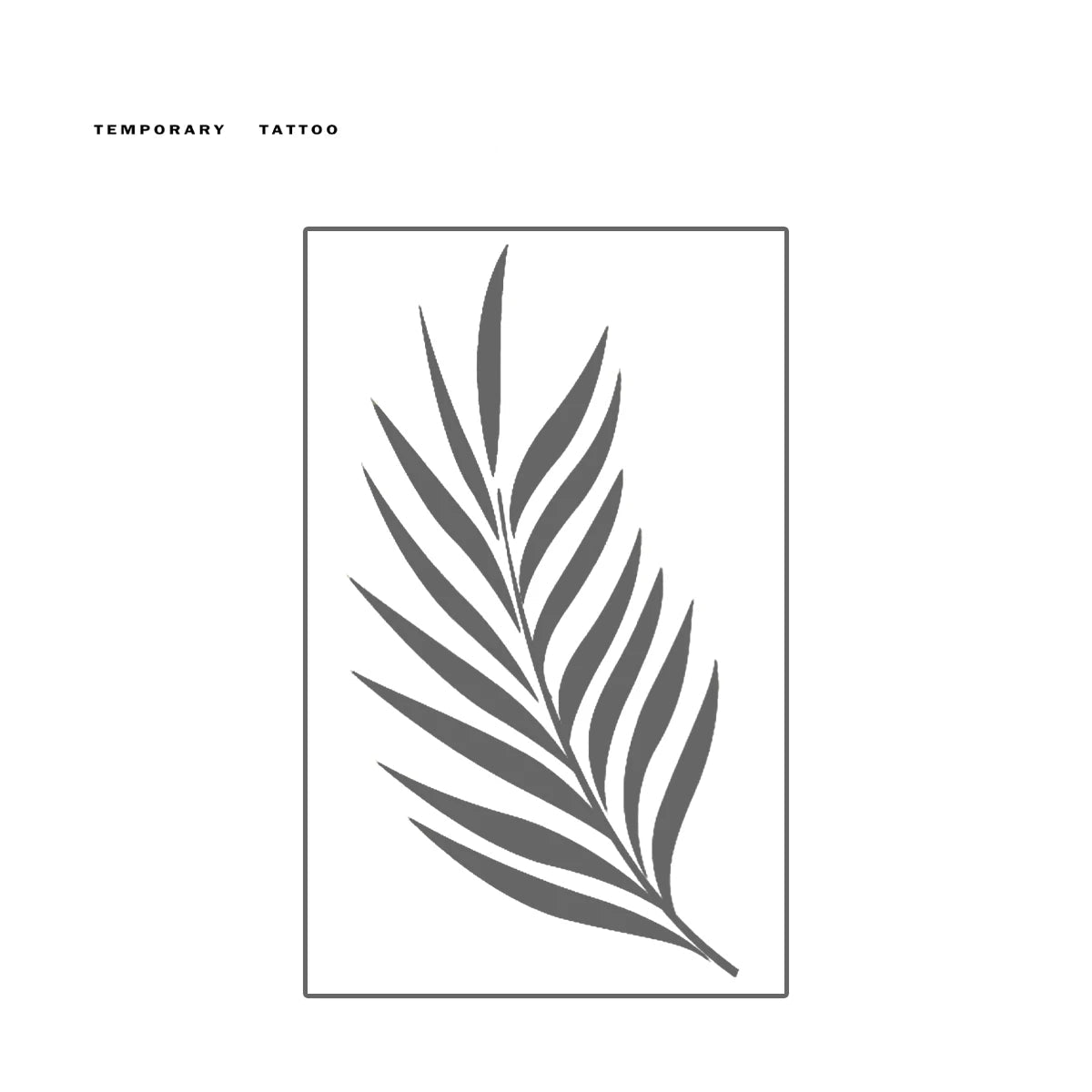 Narrow Leaves Temporary Tattoo