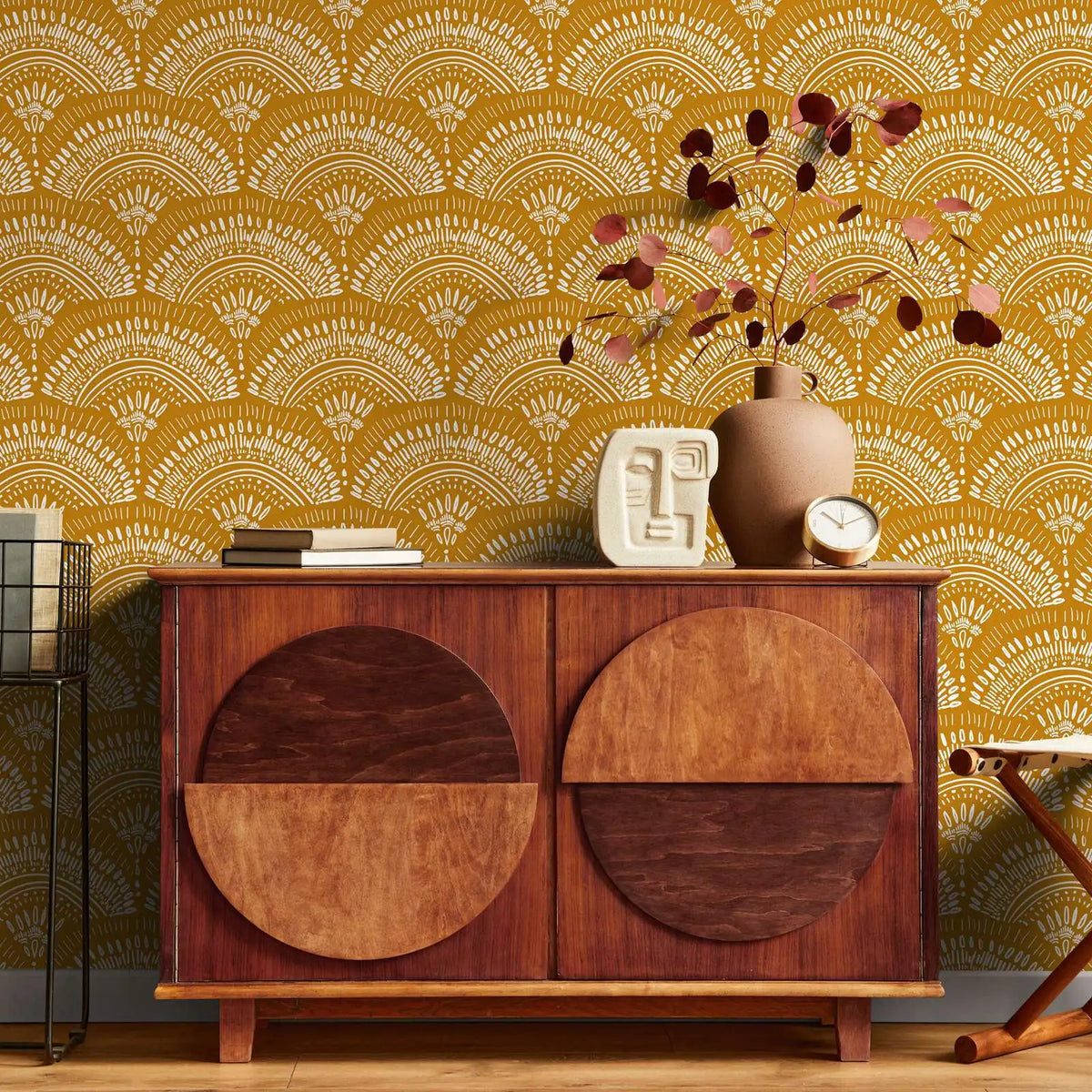 Bohemian Sun Waterproof Wallpaper or Peel and Stick Contact Paper for Furniture Makeovers Home Decor