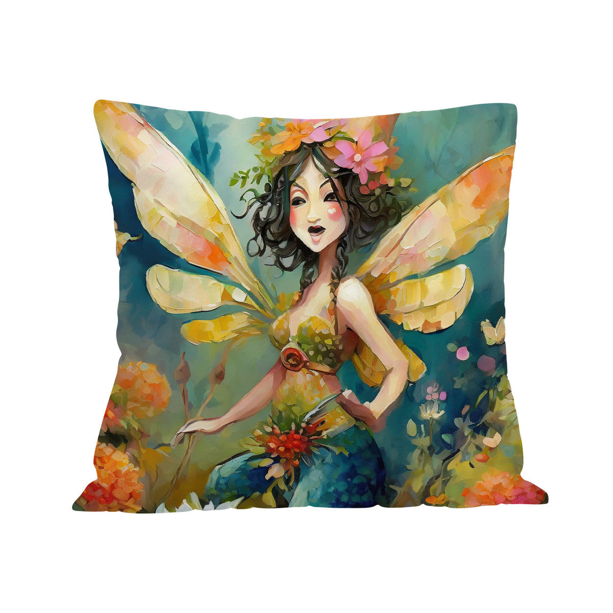 A Wild Garden Sprite Cushion Cover