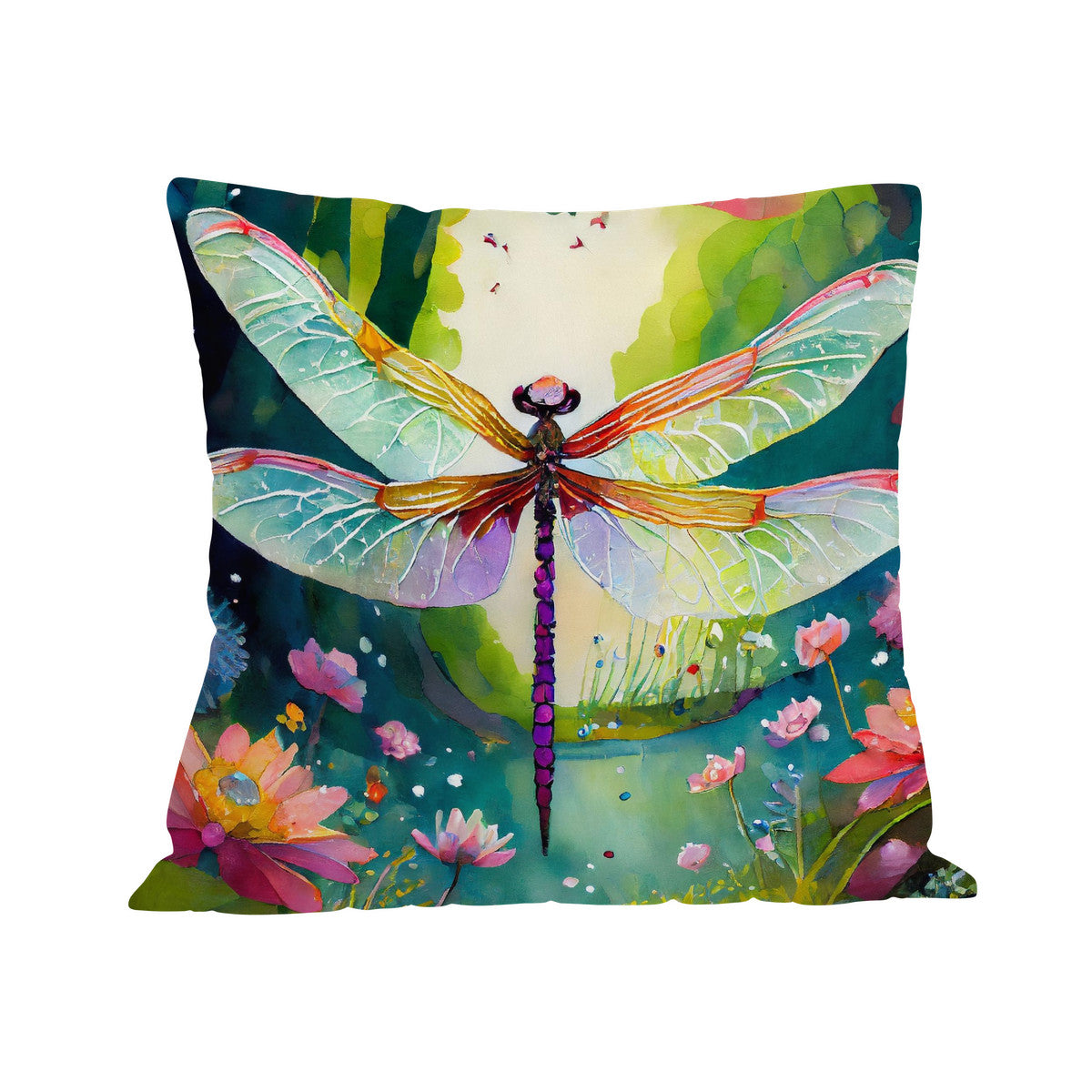 Woodland Dragonfly Cushion Cover