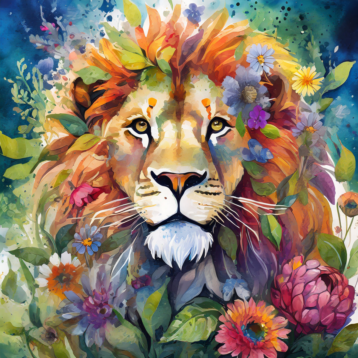 Garden Lion Cushion Cover