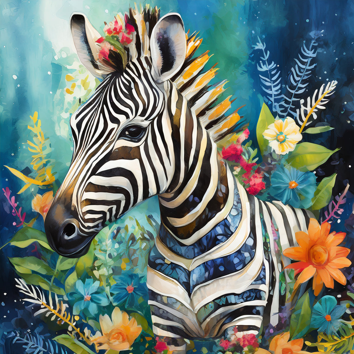 Garden Zebra Cushion Cover