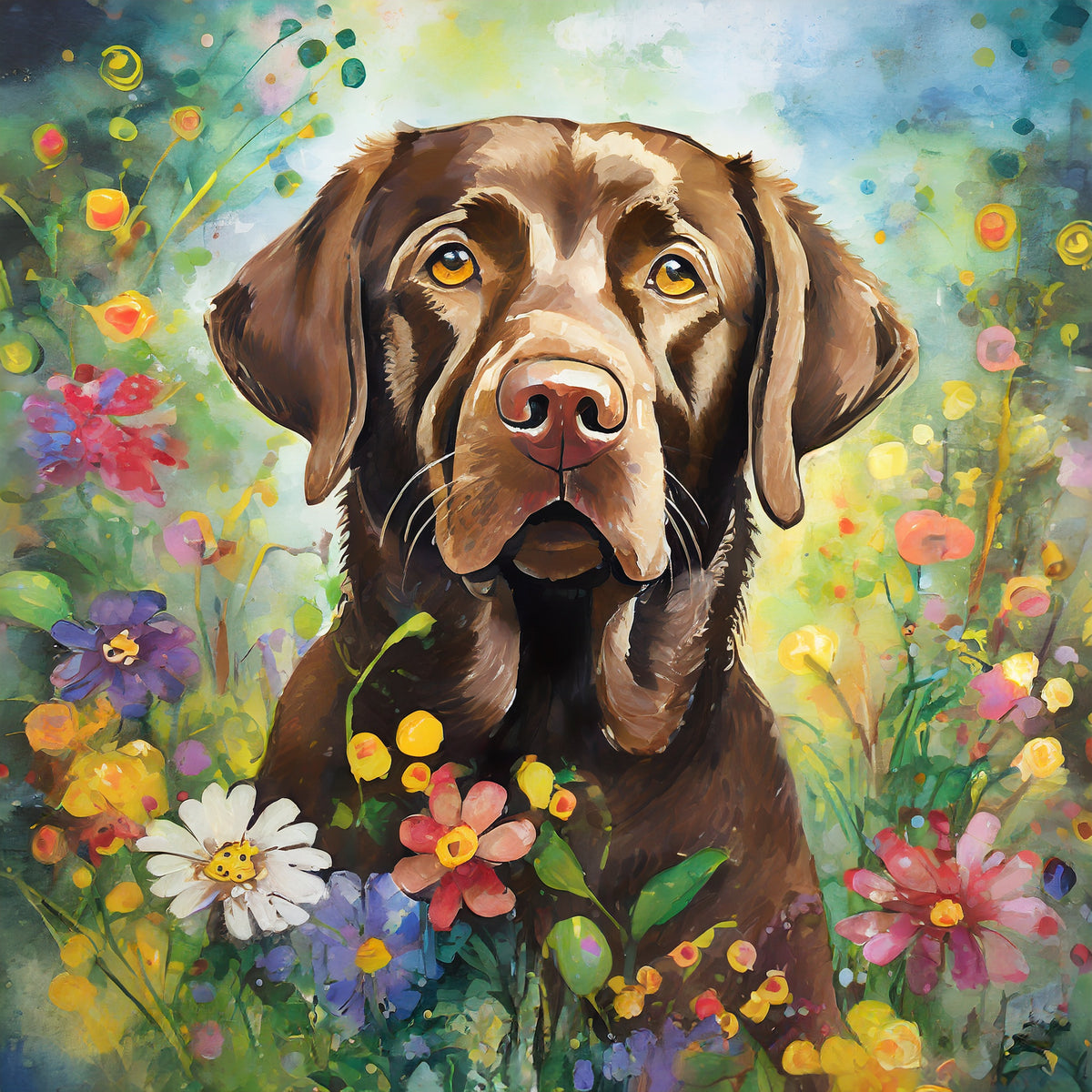 Love Is A Chocolate Labrador Cushion Cover
