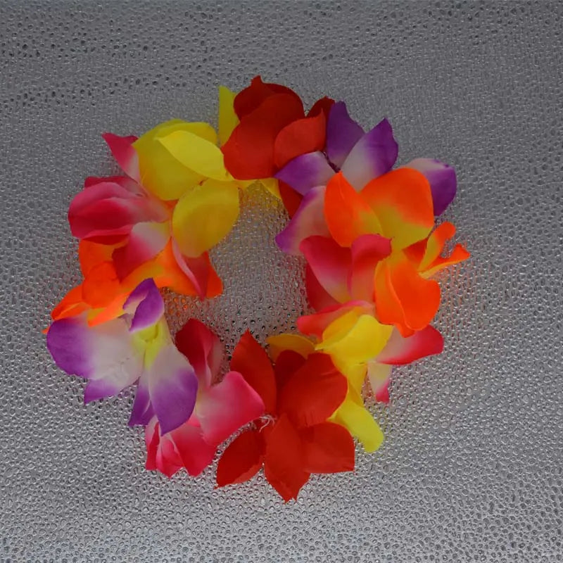 LED Light Up Hawaiian Lei Flower Crown Wreath
