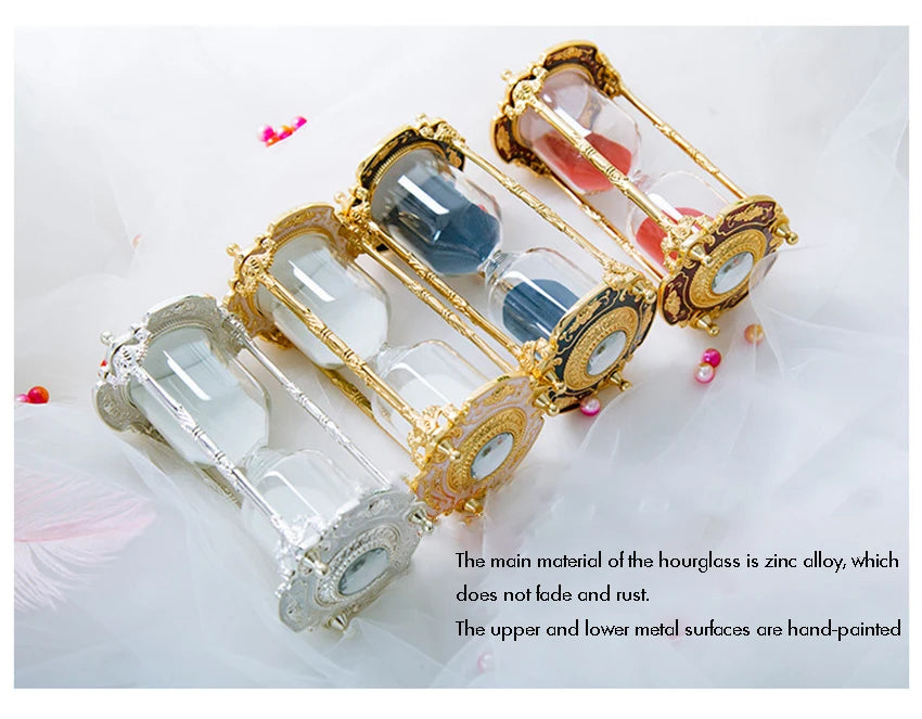 Baroque Hourglass Timer 15 Minutes