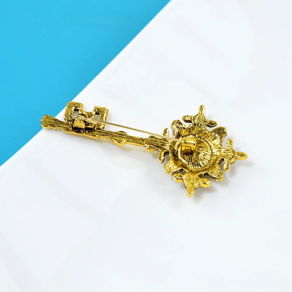 Antique Key Brooch