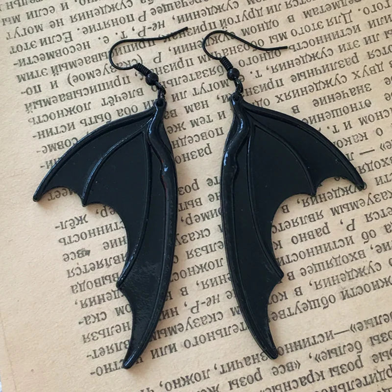 Vampire Bat Wing Earrings Halloween Jewellery