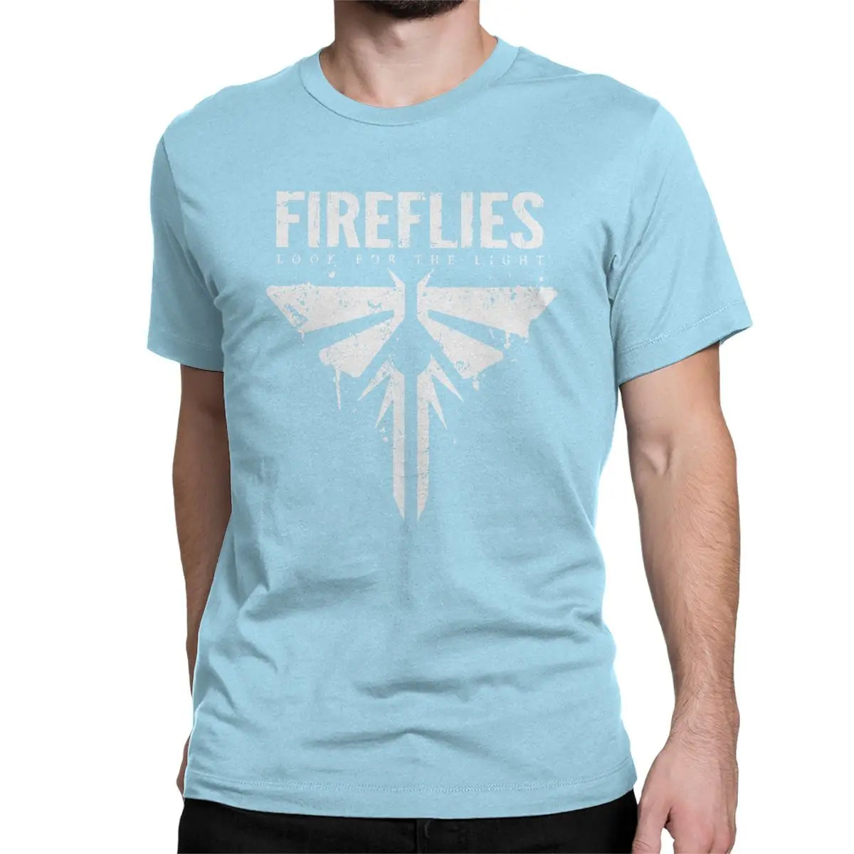 Men's Fireflies Last Of Us T-Shirt Ellie Joel Video Game 100% Cotton