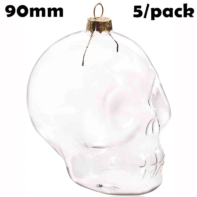 5 Pieces x DIY Paintable Home Wedding Christmas Decoration Ornament 90*60mm Glass Pine Cone Nut