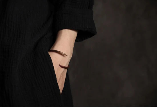 Hand Forged Solid Copper Cuff Bracelet