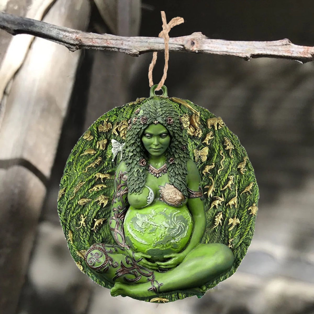 Mother Earth Gaia Goddess Hanging Ornament
