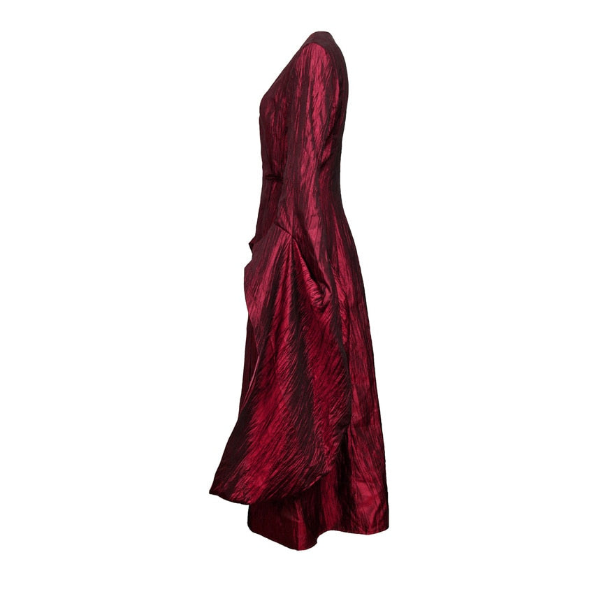 The Red Woman Dress Robe