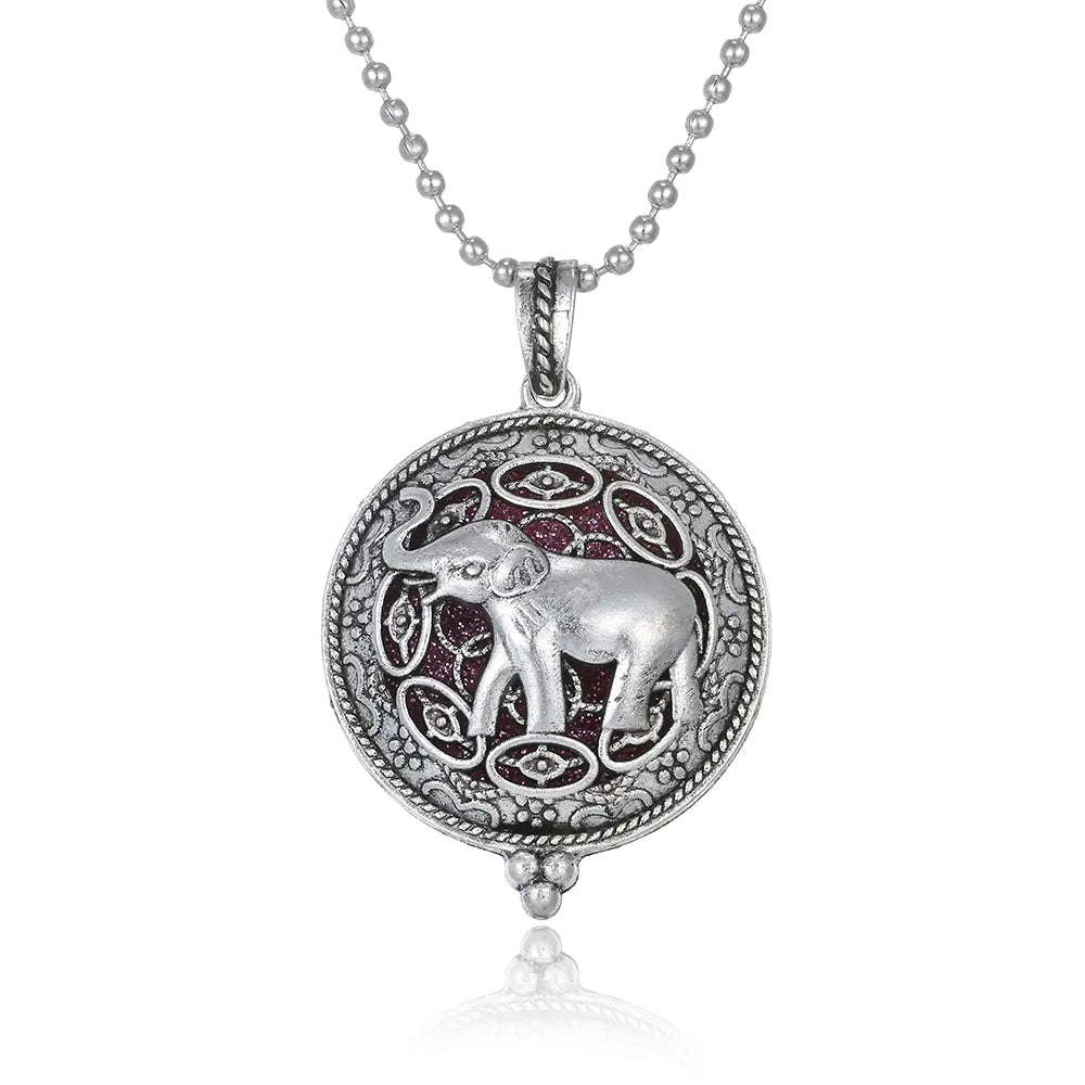 Aromatherapy Locket Necklaces Essential Oil Perfume Aroma Diffuser Necklace