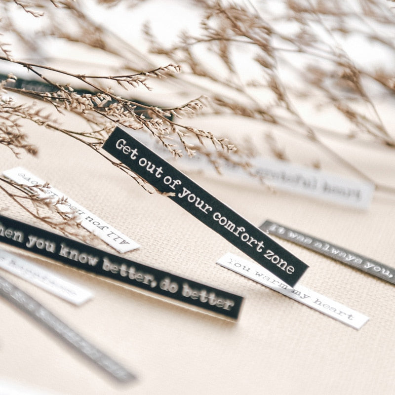 Prose Phrase Stickers Art Journalling Words Stickers Scrapbooking Material