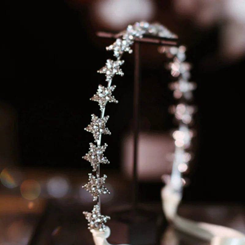 Christmas Pagent Crystal Star Hairband Tiara