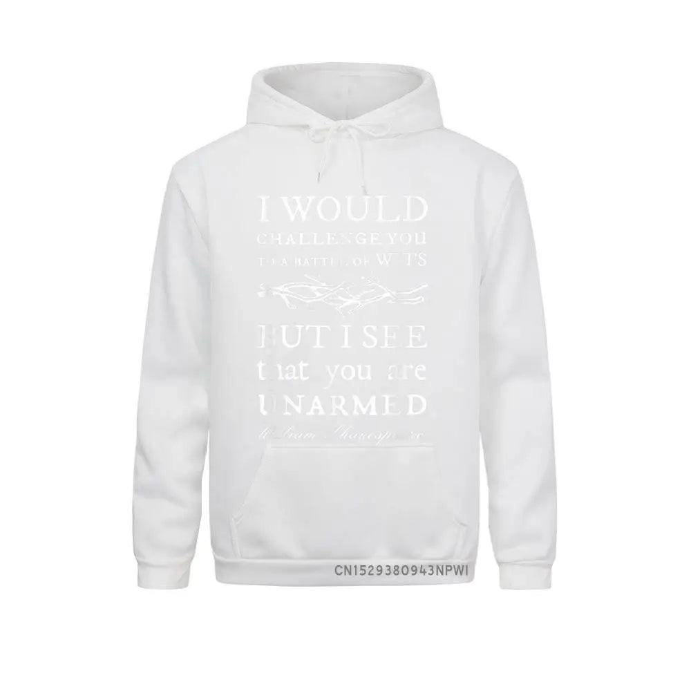 Battle Of Wits Shakespeare Quote Pullover Hoodies Sweatshirt