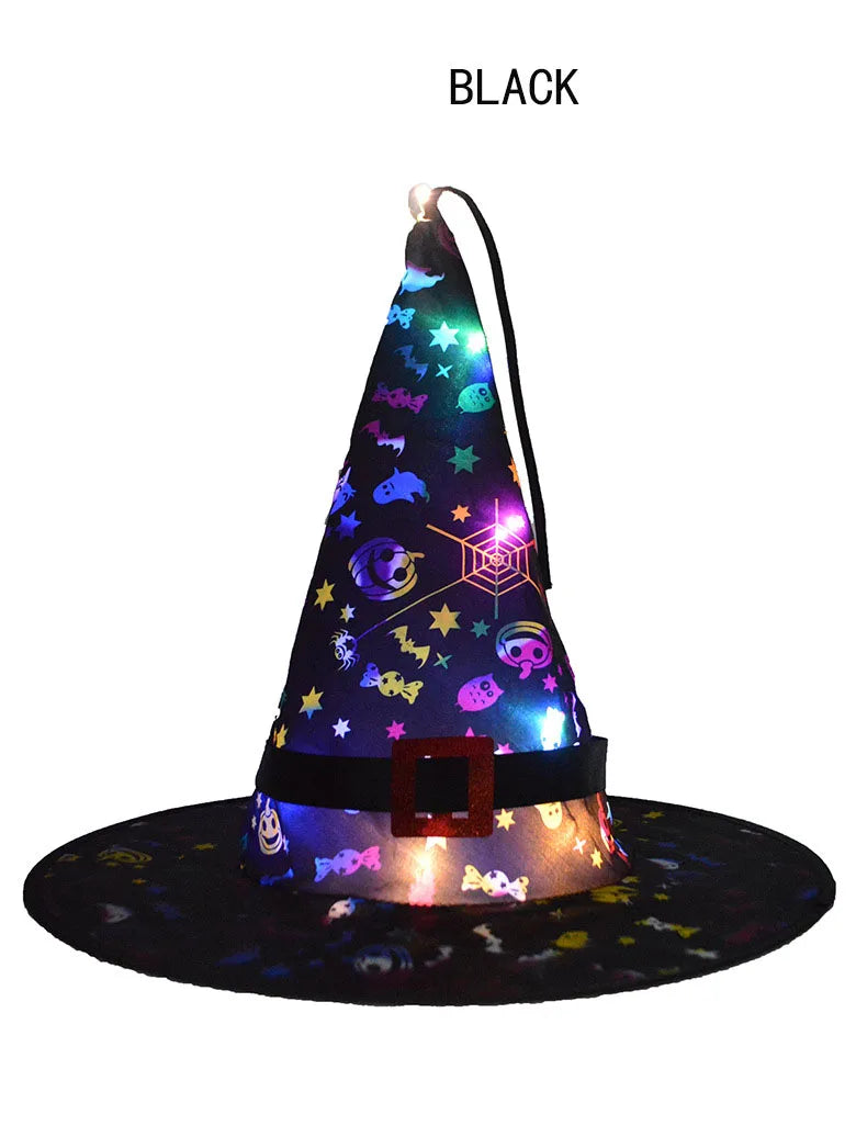 LED Witch Stars Tutu Skirt Glow Party Costumes Halloween