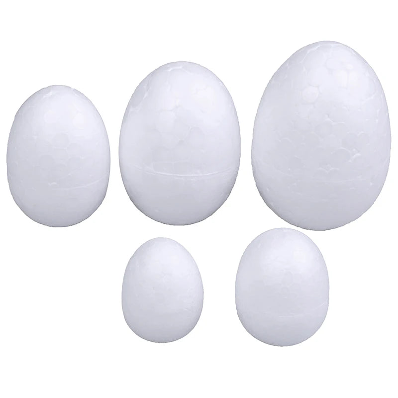 10Pcs 3/4/5/6/7cm DIY Styrofoam Easter Egg Foam Crafts DIY