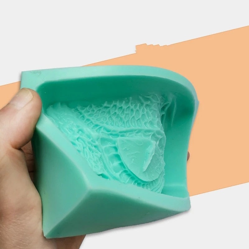 Dragon Eye Square Soap Fondant Cake Silicone Mould Chocolate Candle Baking DIY Tool