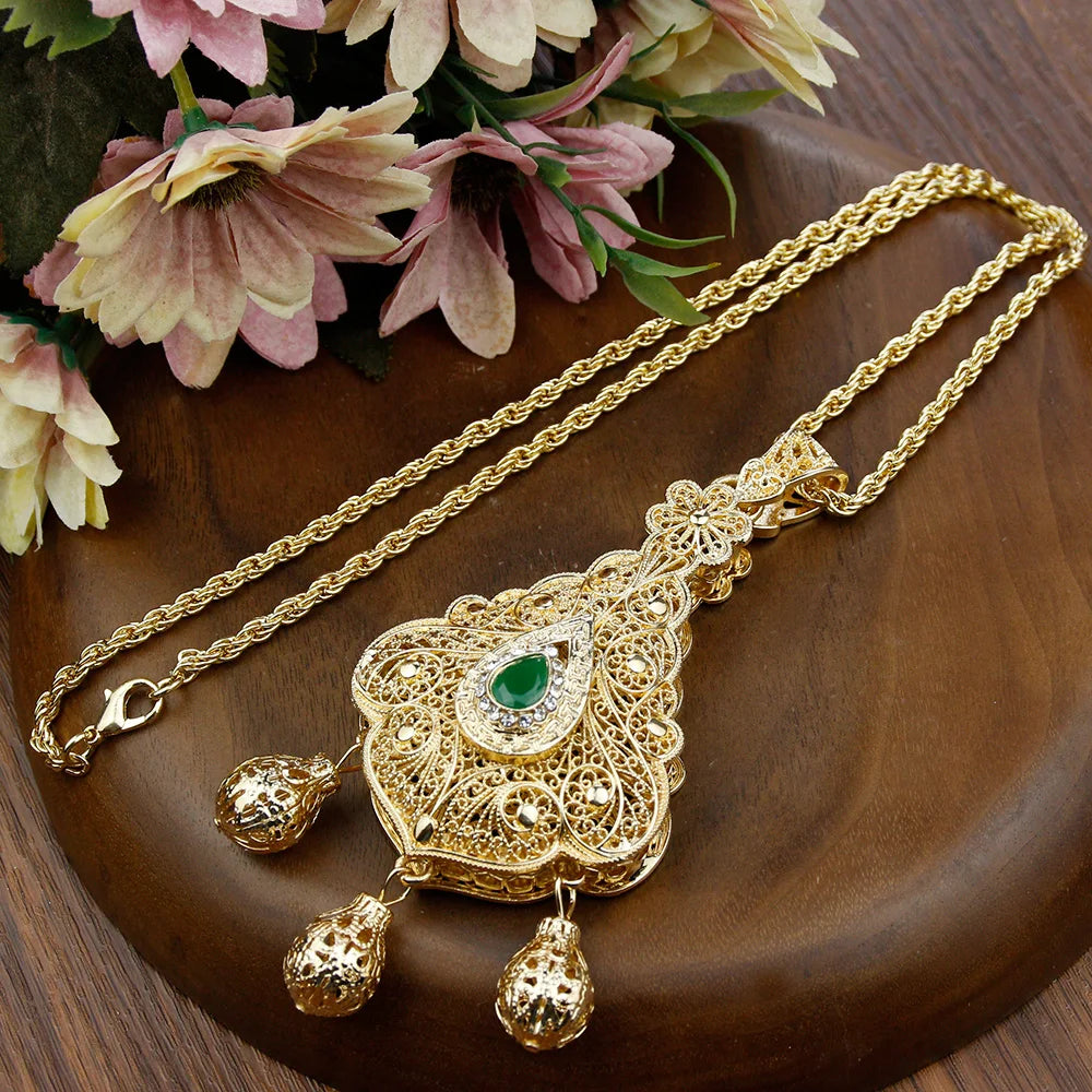 Morrocan Bell Pendant Necklace