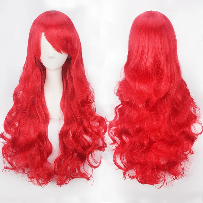 Extra Long Wavy or Straight Wigs with Full Bangs Heat Resistant