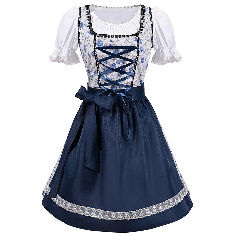 Oktoberfest Costume Dress Women Germany Beer Maid Tavern Waitress Cosplay
