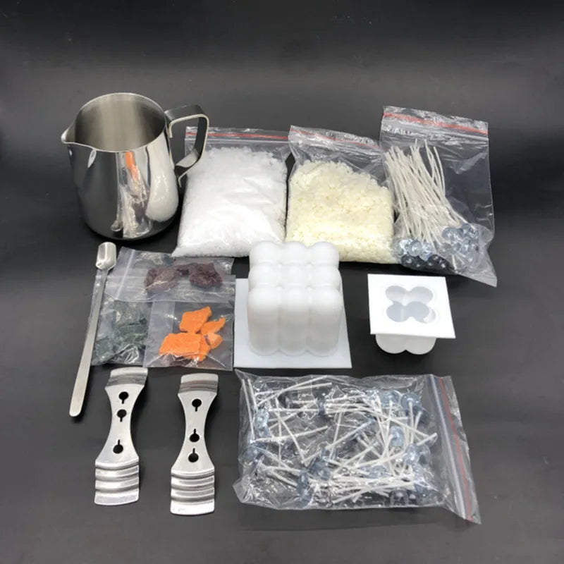 Candle Making Kit Pouring Pot Wicks Sticker DIY Candle Craft Tools