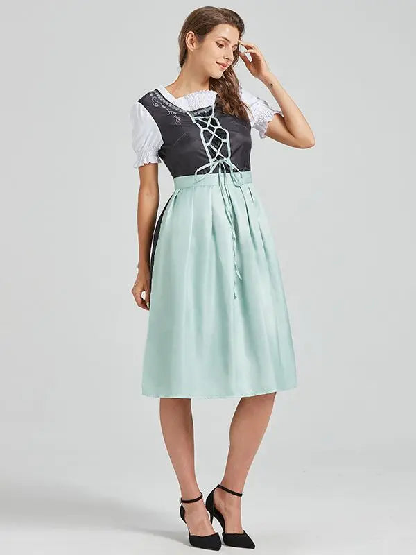 Oktoberfest Costume Dress Women Germany Beer Maid Tavern Waitress Cosplay