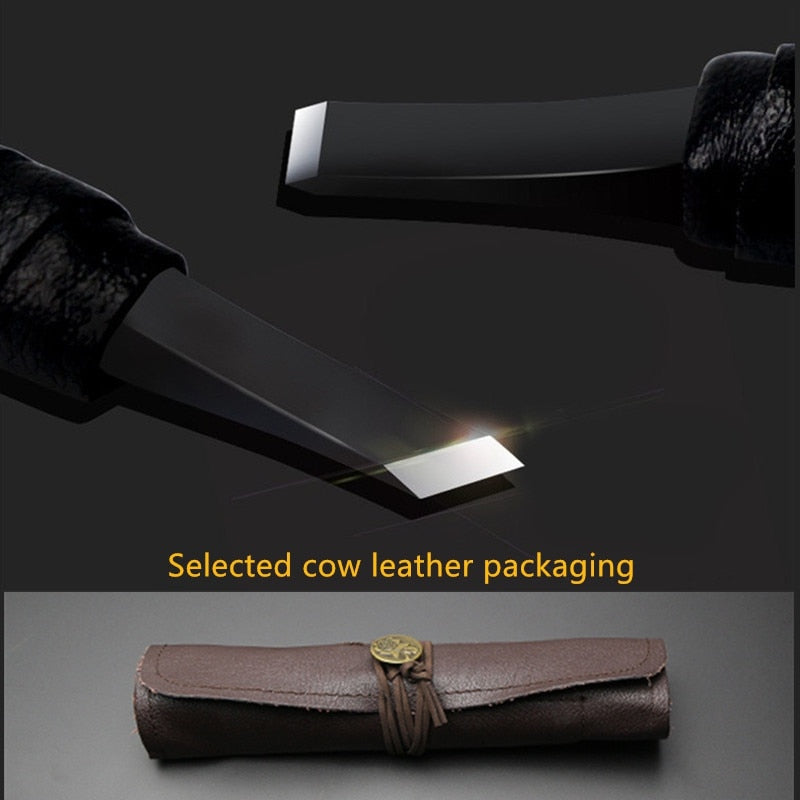 Tungsten Steel Stone Carving Hand Tools Set Chisel Set Woodworking Carving Tools