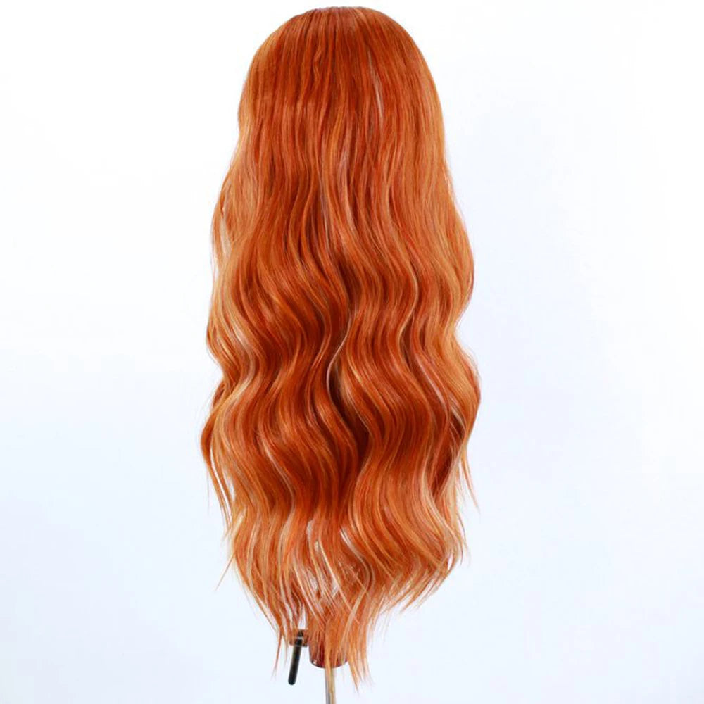 Long Soft Waves Wigs Side Part Soft Lace Front Wig Heat Resistant Fibre