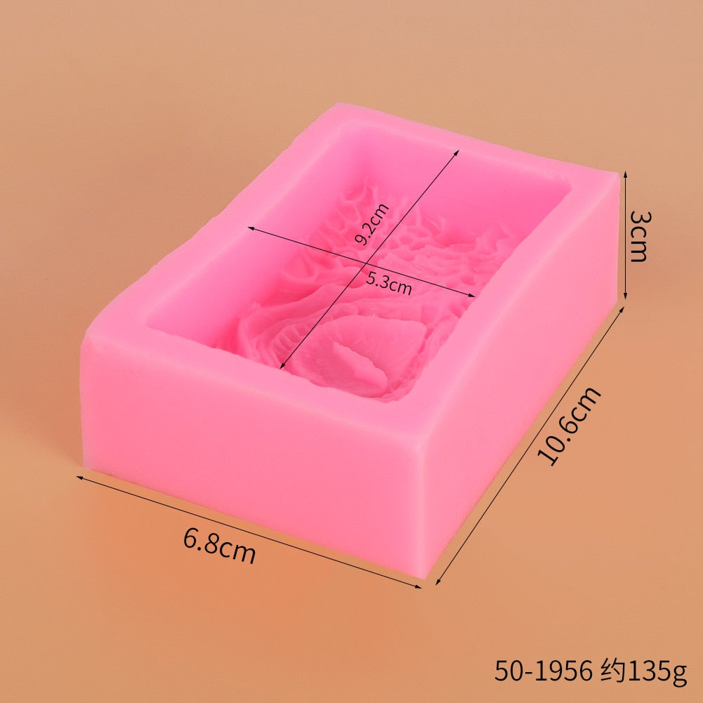 Dragon Eye Square Soap Fondant Cake Silicone Mould Chocolate Candle Baking DIY Tool