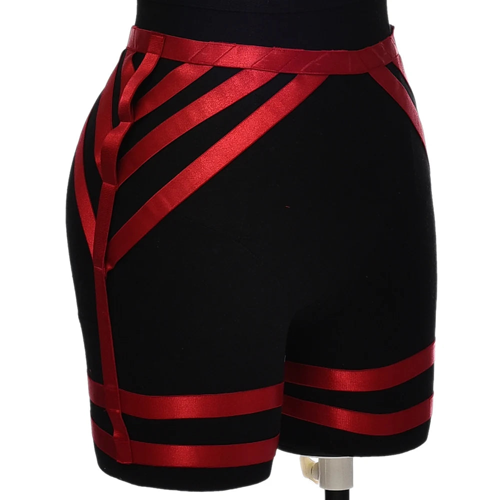 Pearlescent Colours Leg Harness High Waist Garter Belt Cosplay