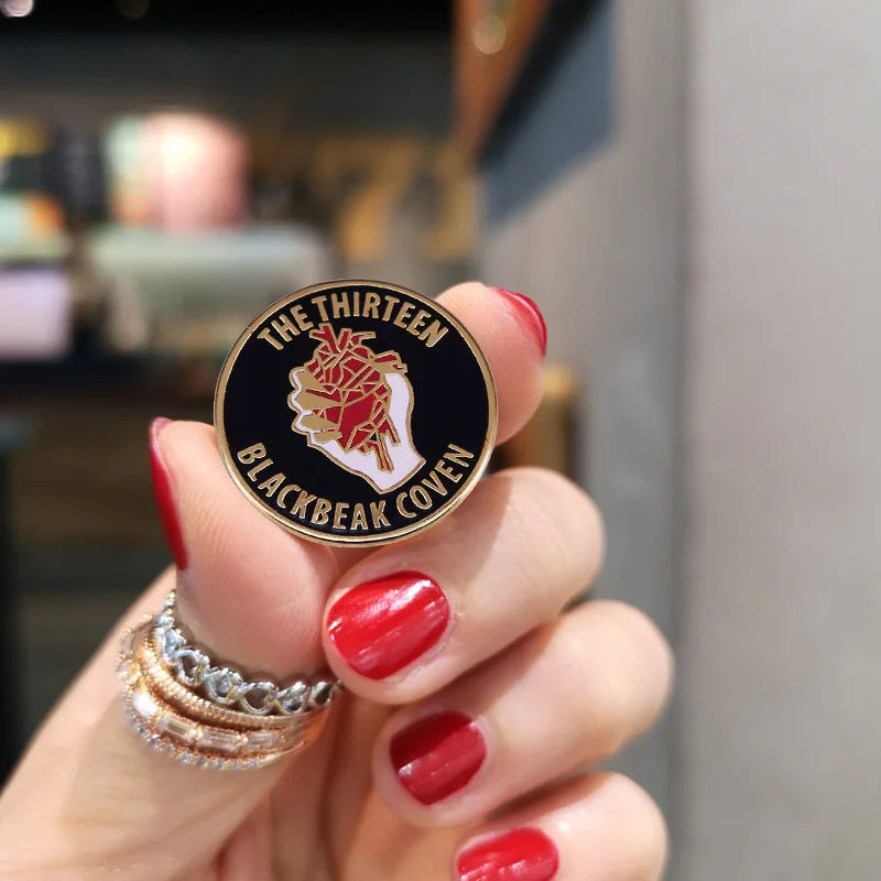 Throne of Glass The Thirteenth Blackbeak Coven Enamel Pin