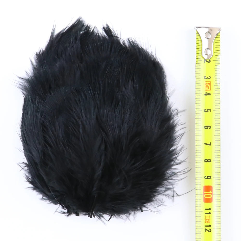 50/100 Pcs Black Goose Chicken Pheasant Feathers DIY Crafts