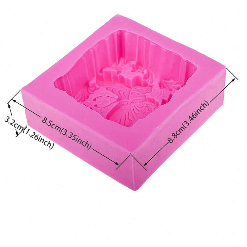 Butterfly Square Silicone Soap Food Candle Resin Craft Mould