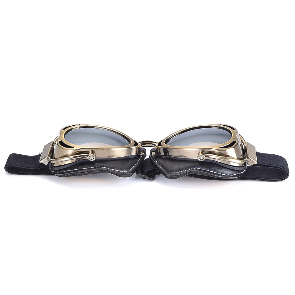 Vintage Motorcycle Goggles Sun Windproof Goggles Racer Pilot Helmet Glasses