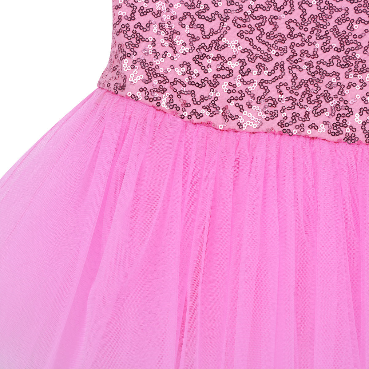 Girls Shiny Sequins Tutu Ballet Dance Dress Leotard Skate Wear Ballerina Fairy Party Costume