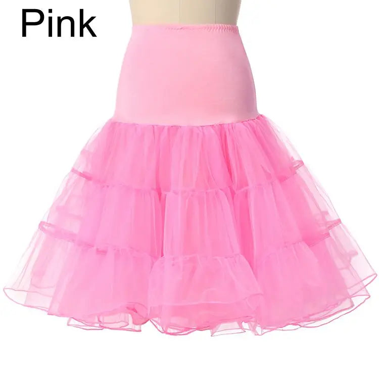 Colourfun Pettiskirts Cosplay Rockabilly Crinoline Underskirt