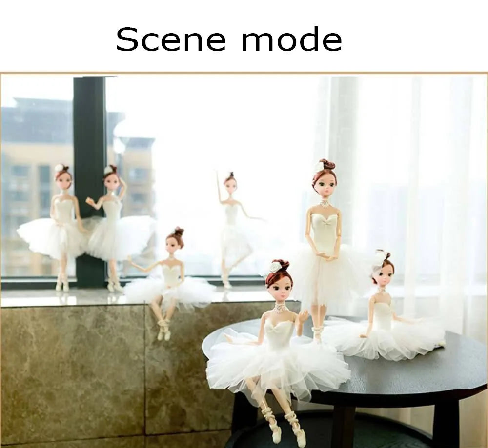 32cm Ballet Doll Large Original Handmade 1/6 Doll Full Set 11 Jointed Doll Girls