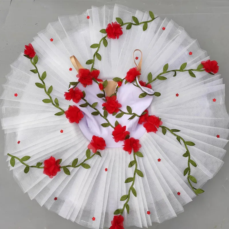 Rose Vines Ballet Tutu Dresses Ballerina Dress Dance Costume