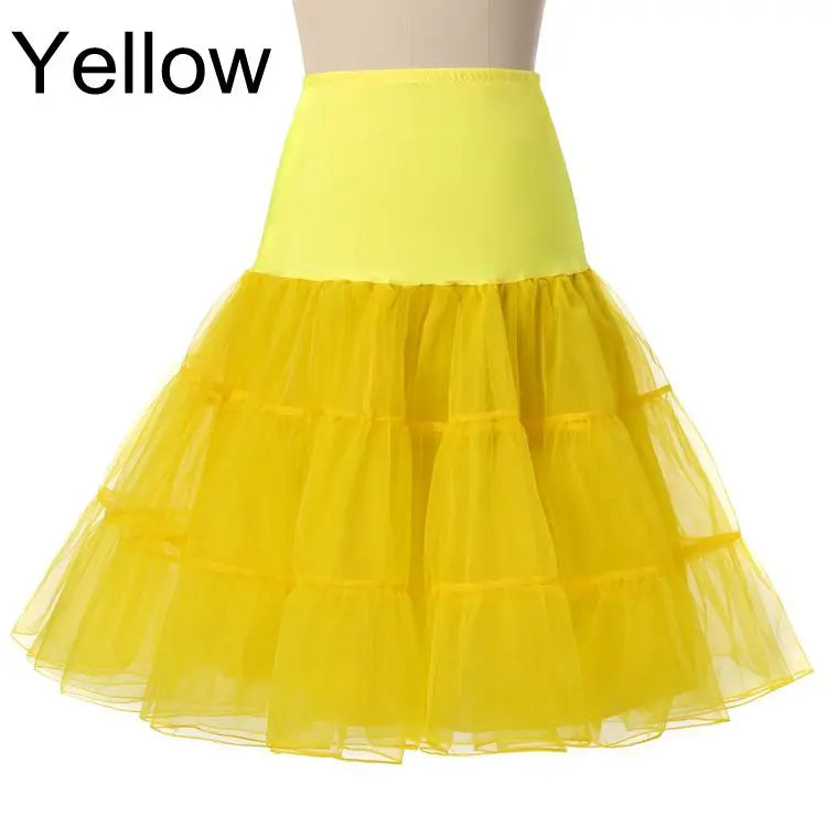 Colourfun Pettiskirts Cosplay Rockabilly Crinoline Underskirt