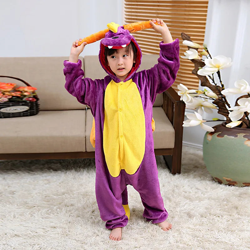 Spyro Purple Dragon Kids Cosplay Costume Onesie