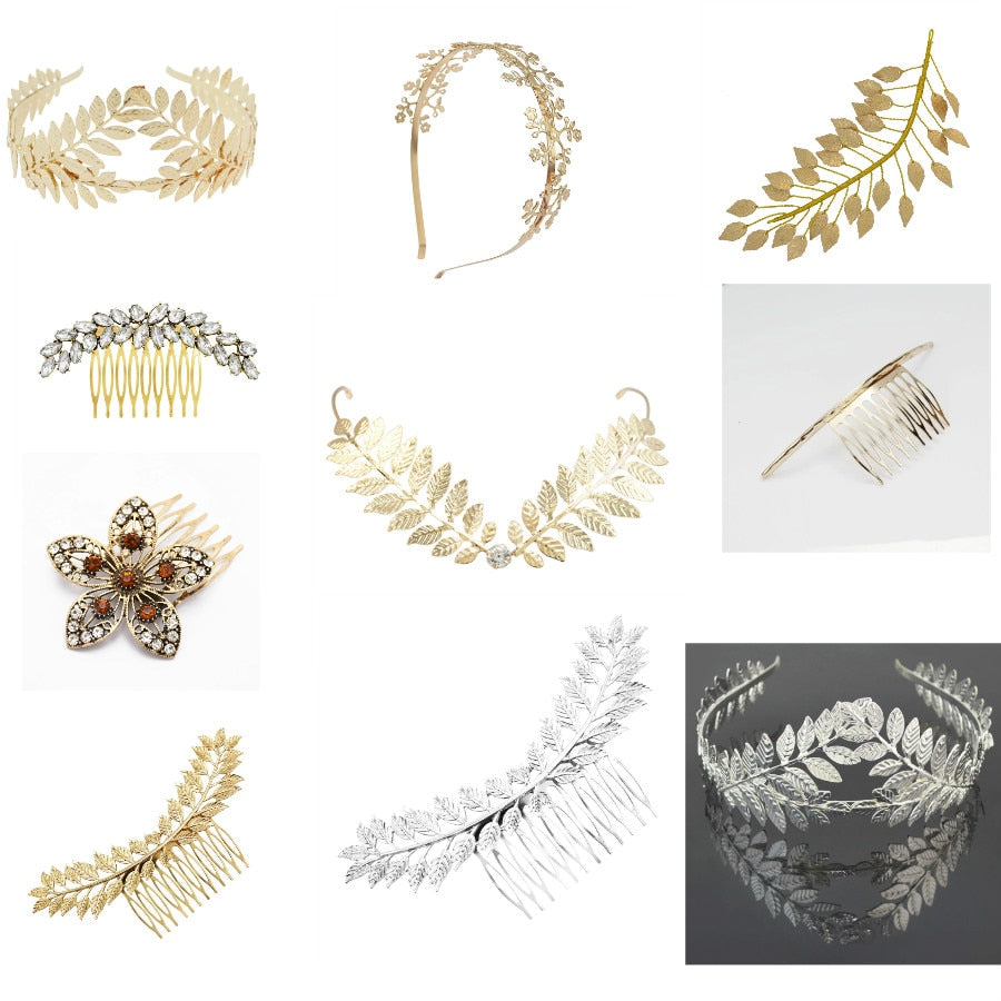 Greek Goddess Olive Leaf Branch Crowns.