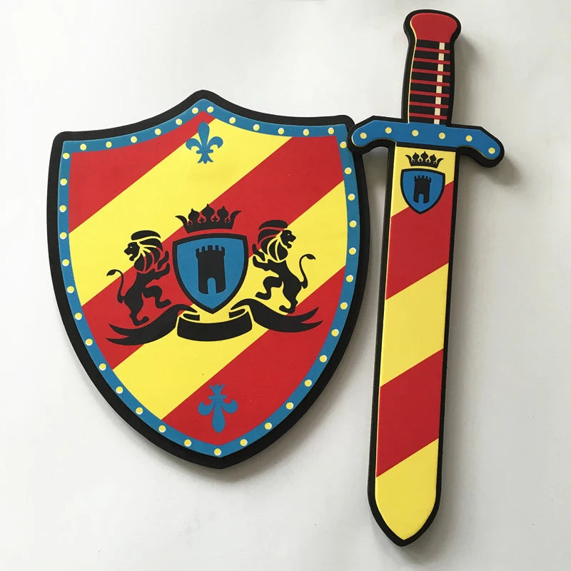 Medieval Sword & Shield Set Soft Children Cosplay