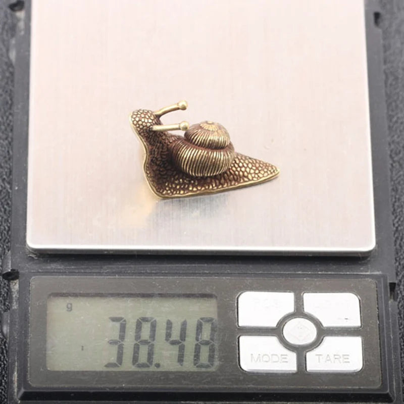 Copper Snail Figurine Tea Pet