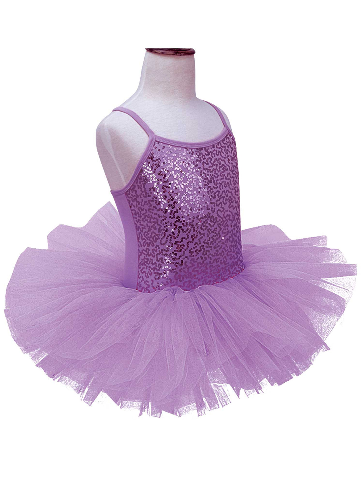Girls Shiny Sequins Tutu Ballet Dance Dress Leotard Skate Wear Ballerina Fairy Party Costume