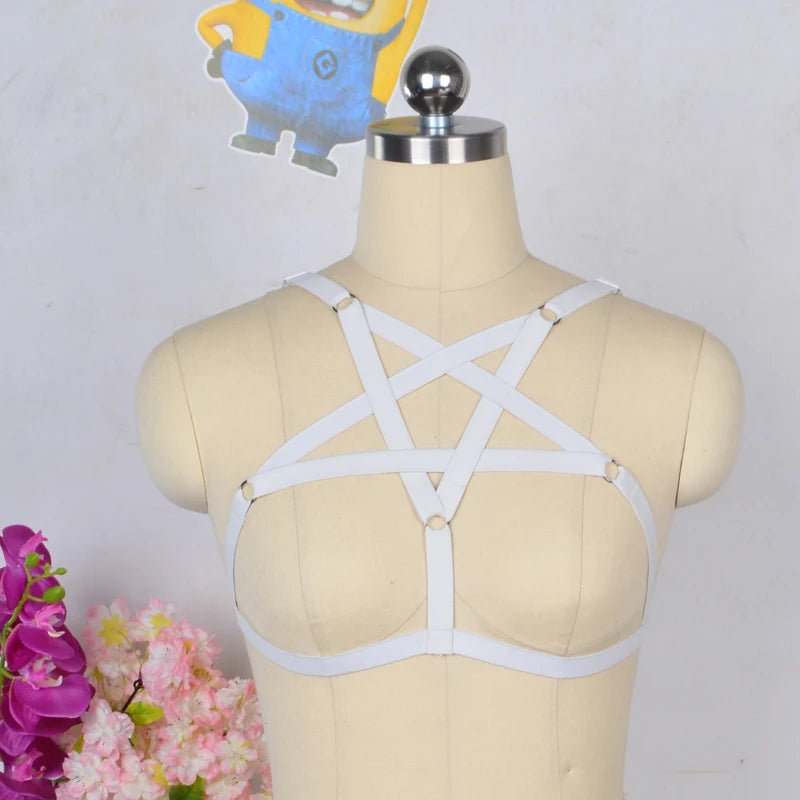 Pentagram Punk Harness Cage Body Harness