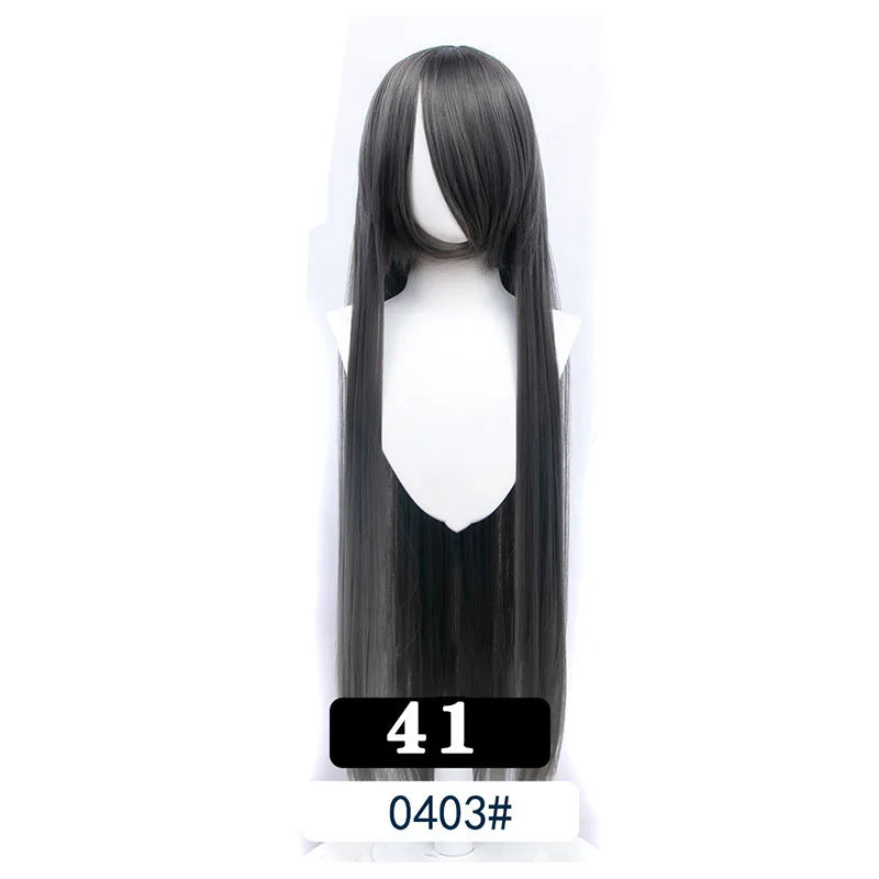 Extra Long Wavy or Straight Wigs with Full Bangs Heat Resistant