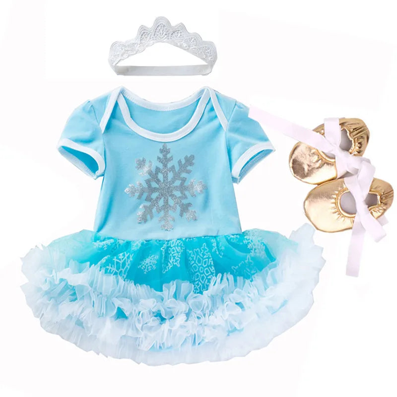 0-2Y 3pcs Girl Baby Superhero Suit Costume Newborn Clothing Sets