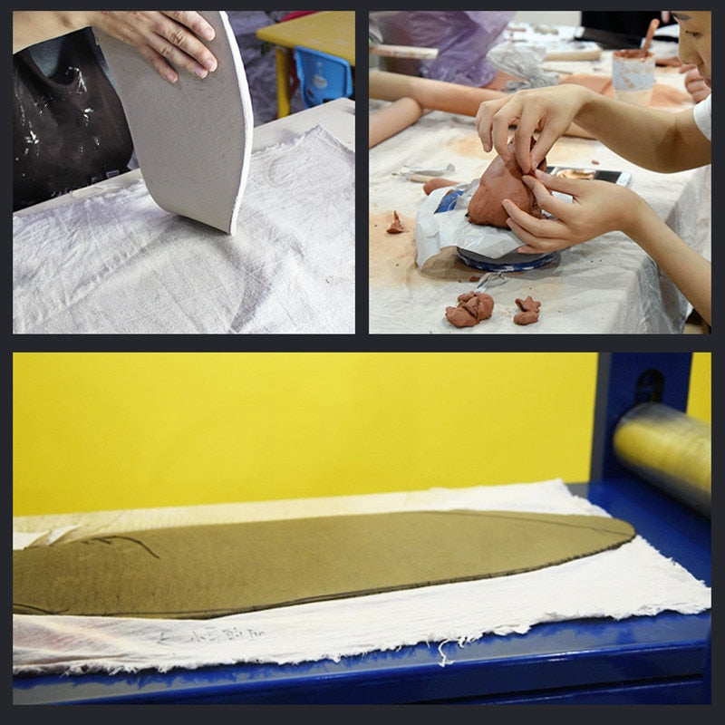 1M Pottery Linen Cloth Clay Burlap DIY Pottery Ceramics Clay Craft